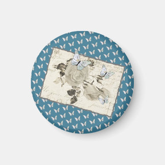 Íman Vintage mit Schmetterlingen