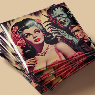 Íman Vintage Monster Horror Girl