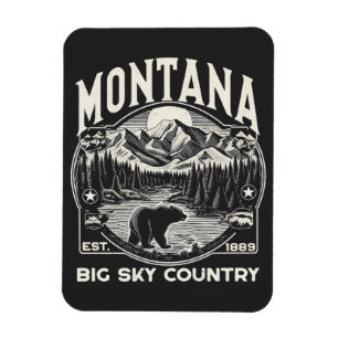 Íman Vintage Montana Big Sky Country