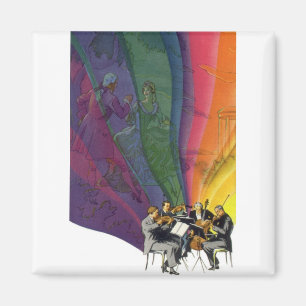 Íman Vintage Music Rainbow, Casal vitoriano dançando