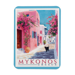 Íman Vintage Mykonos, grego