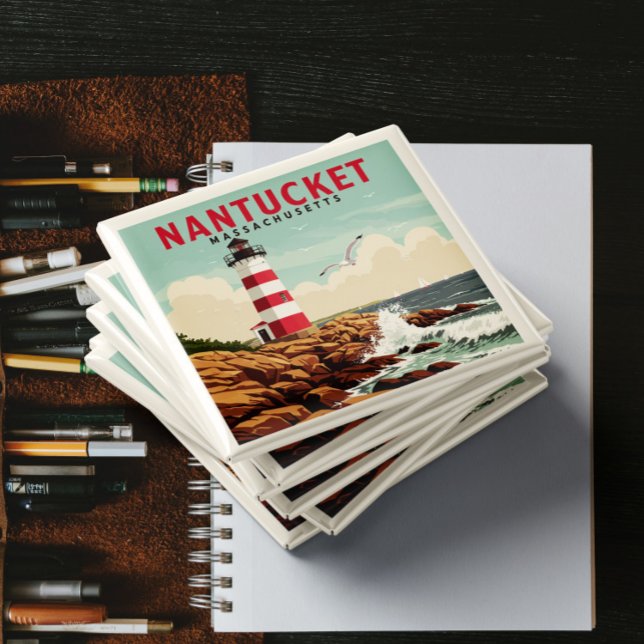 Íman Vintage Nantucket Massachusetts (Criador carregado)