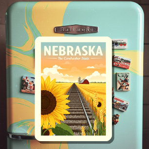 Íman Vintage Nebraska