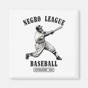 Íman Vintage Negro League Bysebyll Black History Month