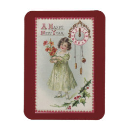 Íman Vintage New Year Girl