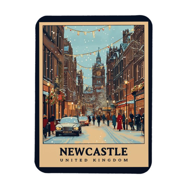 Íman Vintage Newcastle (Vertical)
