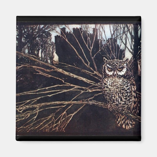 Íman Vintage Night Owl Rackham (Frente)