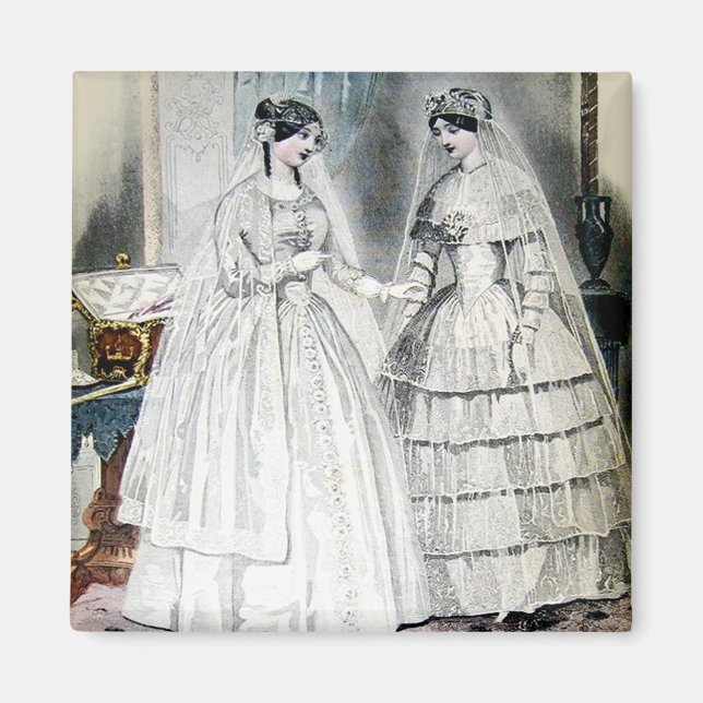 Íman Vintage Node Wedding Vress (Frente)