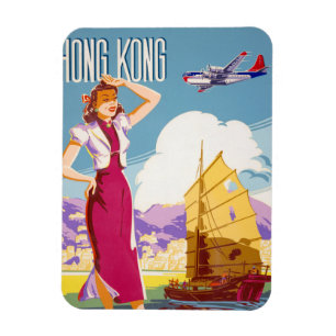 Íman Vintage Northwest Airlines Advertising Poster