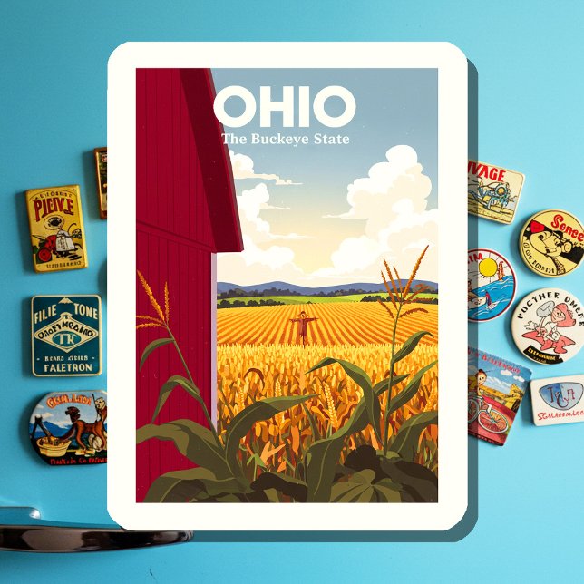 Íman Vintage Ohio (Criador carregado)