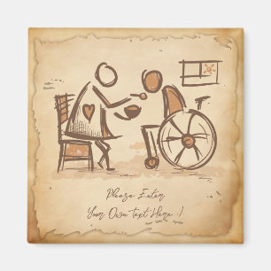 Íman Vintage Old Fashion Care Assistant