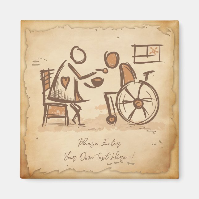 Íman Vintage Old Fashion Care Assistant (Frente)