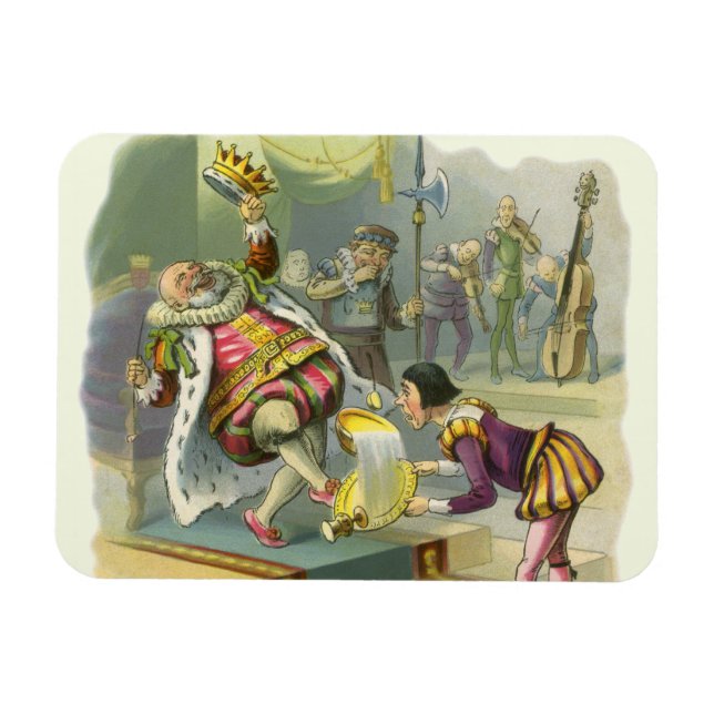 Íman Vintage Old King Cole Nursery Rhyme Poem Song (Horizontal)