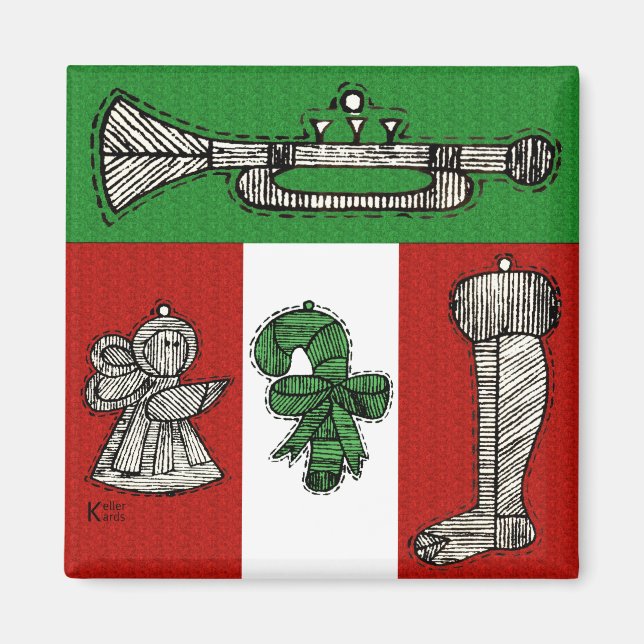 Íman Vintage Ornaments (Frente)