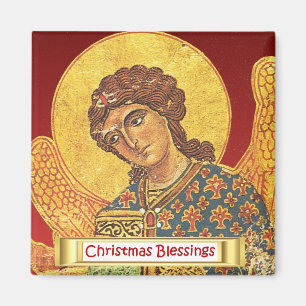 Íman Vintage orthodox ikon, Angel Gabriel