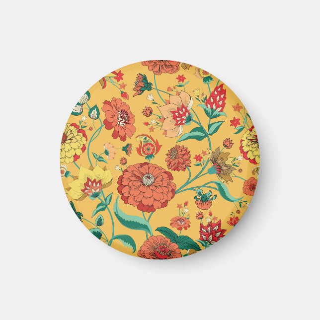 Íman Vintage Paisley Floral Garden (Frente)