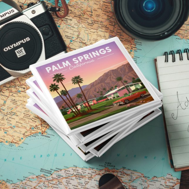 Íman Vintage Palm Primavera California (Criador carregado)
