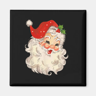 Íman Vintage Papai Noel Face Papais noeis Natal Cla