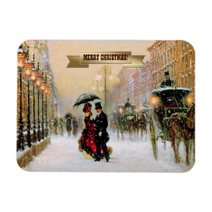 Íman Vintage Parisiense Scense Natal Magnets
