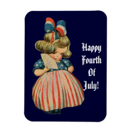 Íman Vintage Patriotic Cutie