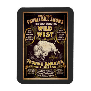 Íman Vintage Pawnee Bill Wild West Show
