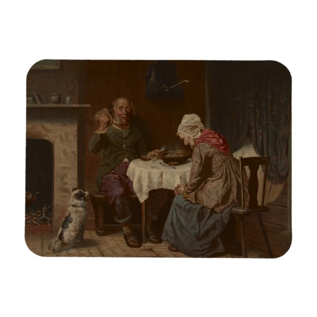 Íman Vintage pedindo uma litografia de bênção (Horizontal)