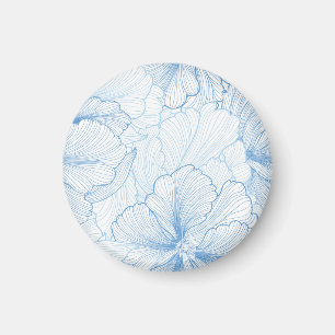 Íman Vintage Peony: Padrão Floral Sem Costura