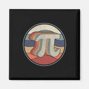 Íman Vintage Pi Day Math 70s 80s - Professor de Símbolo