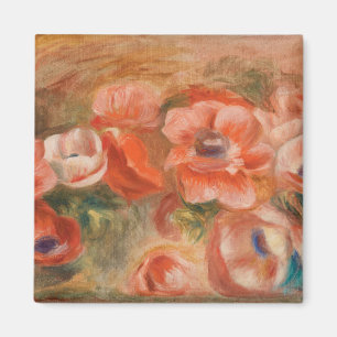 Íman Vintage Pierre Auguste Renoir Azul Rosado Anêmonas
