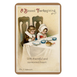 Íman Vintage Pilgrim Children Flexible Magnet