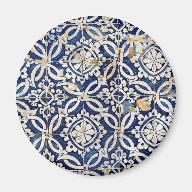 Íman Vintage Português Azulejo (Frente)
