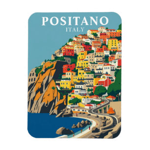 Íman Vintage Positano Itália Viagem Souvenir