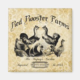 Íman Vintage Poultry Fazenda Advertisement