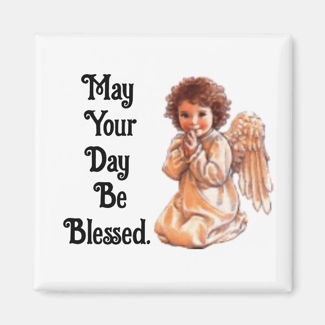 Íman Vintage Praying Angel Magnet (Frente)