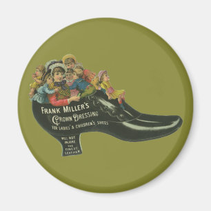 Íman Vintage Product Label, Calçado polonês de Frank Mi