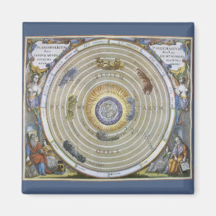 Íman Vintage Ptolemaic Planisphere por Andreas Cellariu