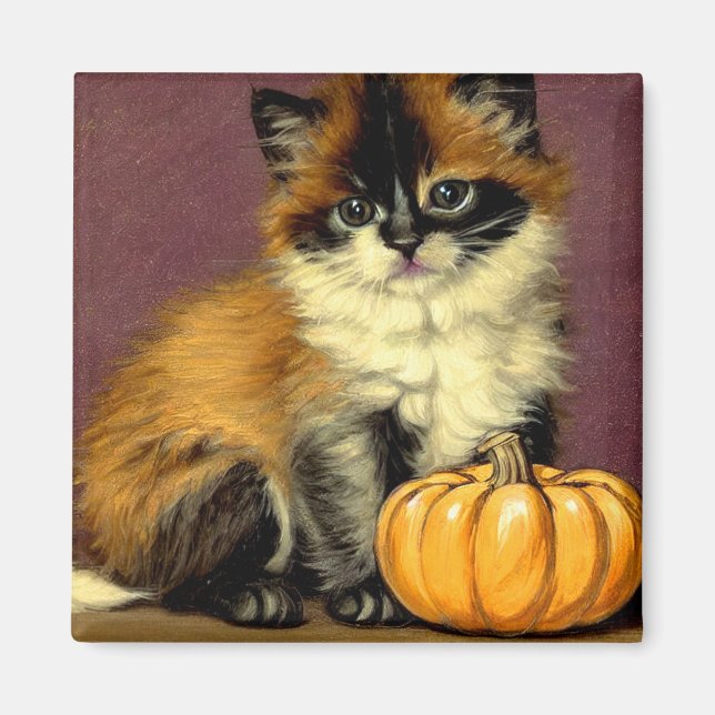 Íman Vintage Ragdoll Halloween Cat (Frente)