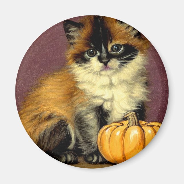 Íman Vintage Ragdoll Halloween Cat (Frente)
