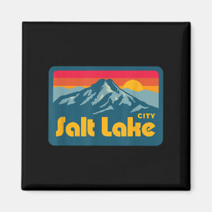 Íman Vintage Retro 70s 80s Salt Lake City Utah Mountain