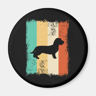 Íman Vintage Retro Dachshund Wirehaired