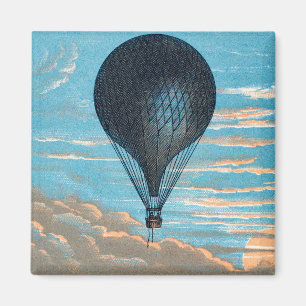Íman Vintage Retro Hot Air Balon Ver Primeiro Balão