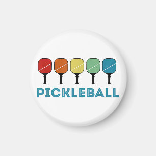 Íman Vintage Retro Pickleball Funny