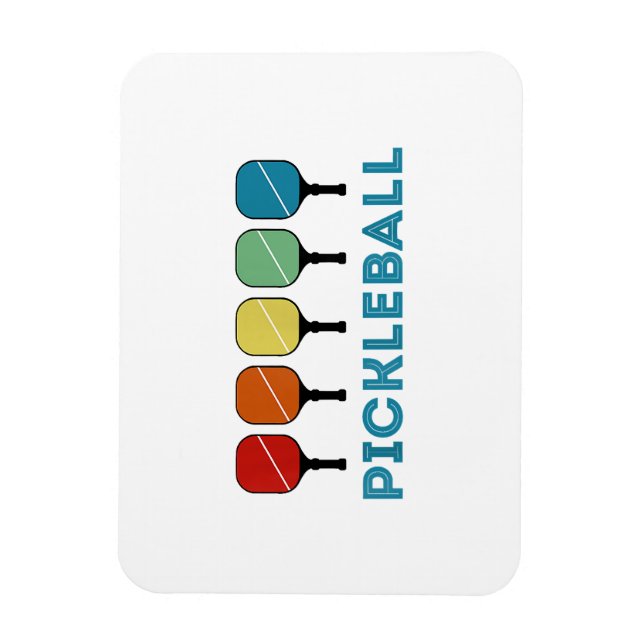 Íman Vintage Retro Pickleball Funny (Vertical)