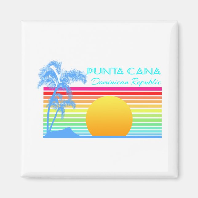 Íman Vintage Retro Punta Cana (Frente)
