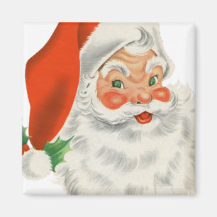 Íman Vintage Retro Santa Claus