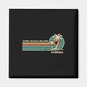 Íman Vintage Retro Summer Vacing Flórida Anna Maria I