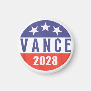 Íman Vintage Retro Vance 2028 para Presidente Eleição