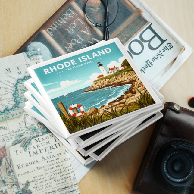 Íman Vintage Rhode Island (Criador carregado)