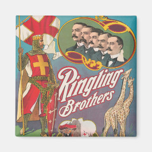 Íman Vintage Ringling Brothers Circus Poster