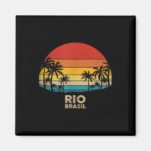 Íman Vintage Rio de Janeiro - Brasil Beach Souvenir